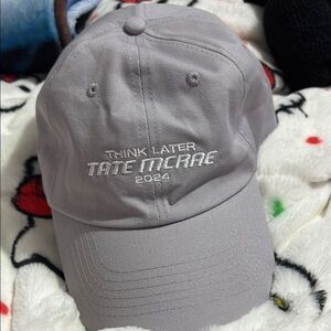 Gray 'Think Later' Baseball Cap